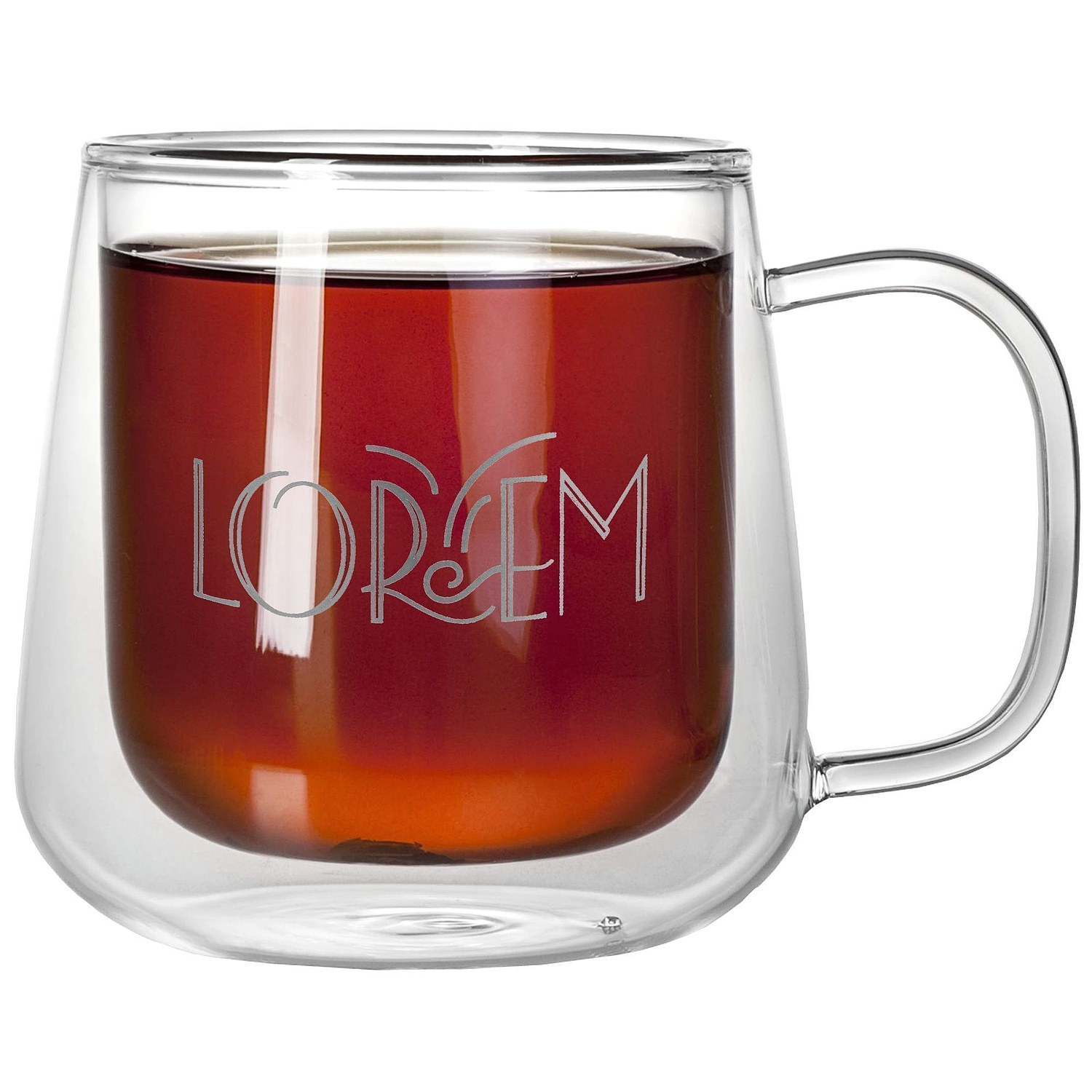 Чашка с двойными стенками Glass First с логотипом