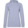 Толстовка с капюшоном женская Hoodie, лиловая с логотипом