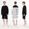 Свитшот унисекс S2, черный с логотипом