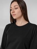 Футболка с длинным рукавом Lehta, черная с логотипом