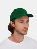 Бейсболка Long Beach, темно-зеленая с логотипом