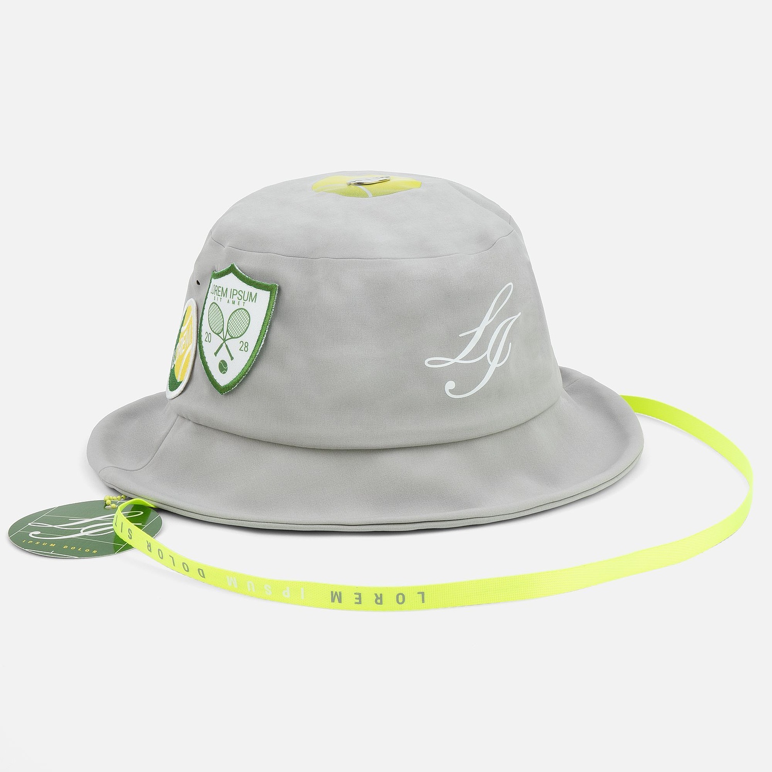 Стропа текстильная Fune 10 M, желтый неон, 70 см с логотипом