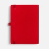 Ежедневник Peel Flex, недатированный, красный с логотипом