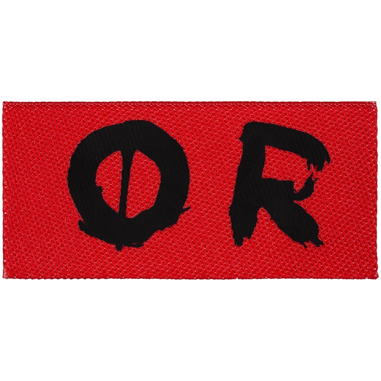 Лейбл тканевый Epsilon, XXS, красный