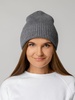 Шапка Tommi, серый меланж с логотипом