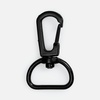 Застежка-карабин Snap Hook, M, черная с логотипом