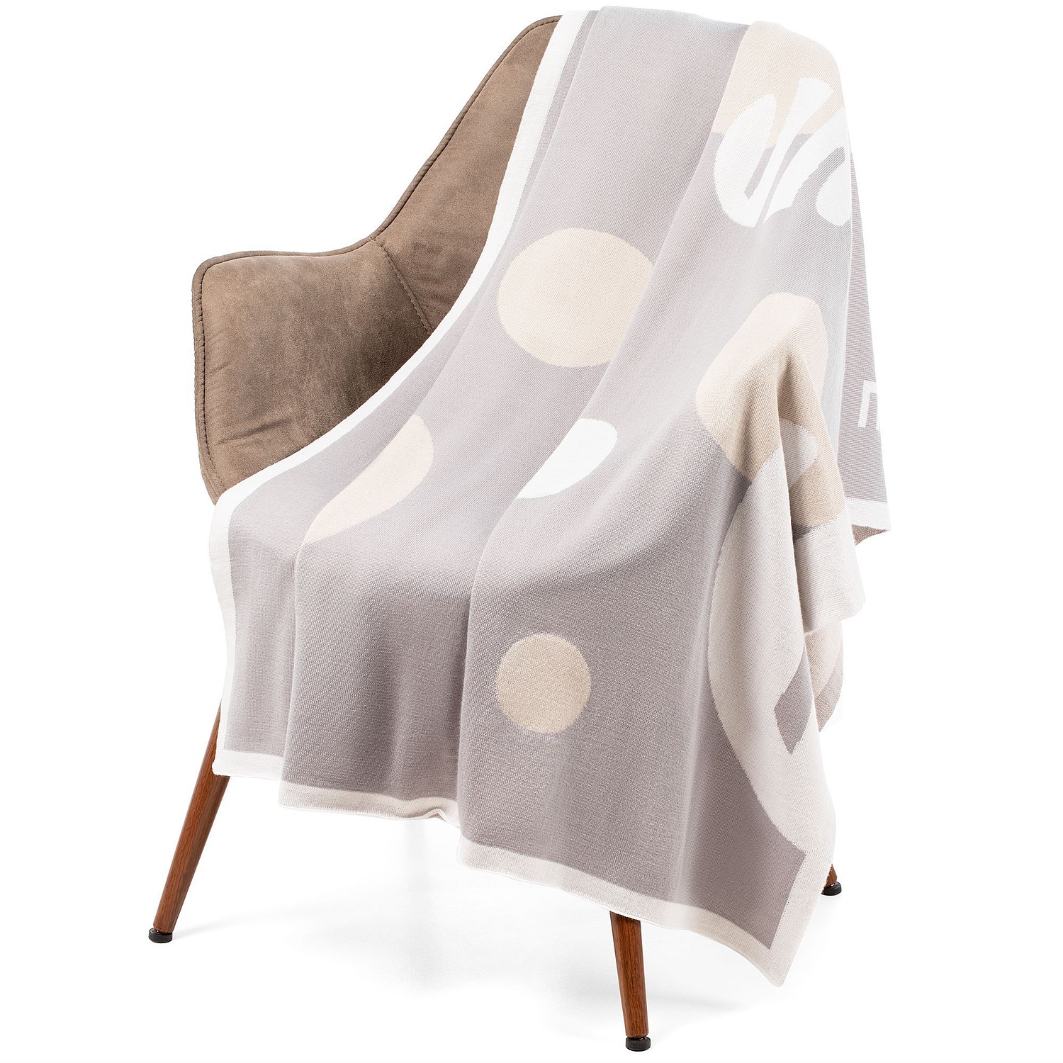 Плед на заказ Tricksy Net, 3 цвета, М, полушерсть с логотипом