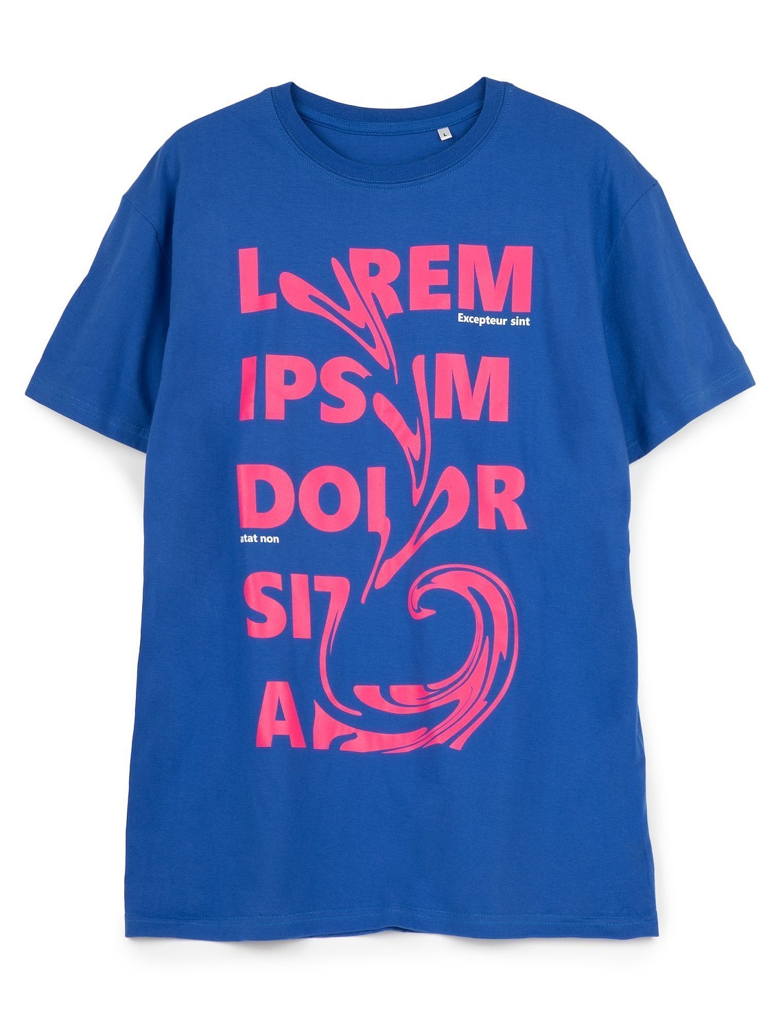 Футболка унисекс T-Bolka 160, ярко-синяя с логотипом