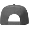 Бейсболка Snapback с прямым козырьком, серая с логотипом