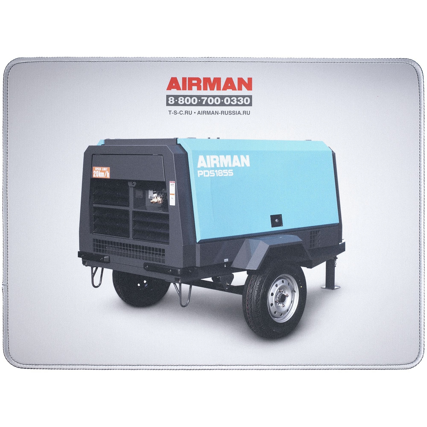 Коврик для мыши Paddo L, белый с логотипом