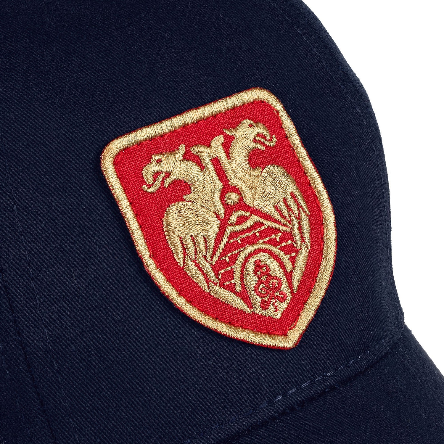 Шеврон из габардина Gabo S, красный с логотипом