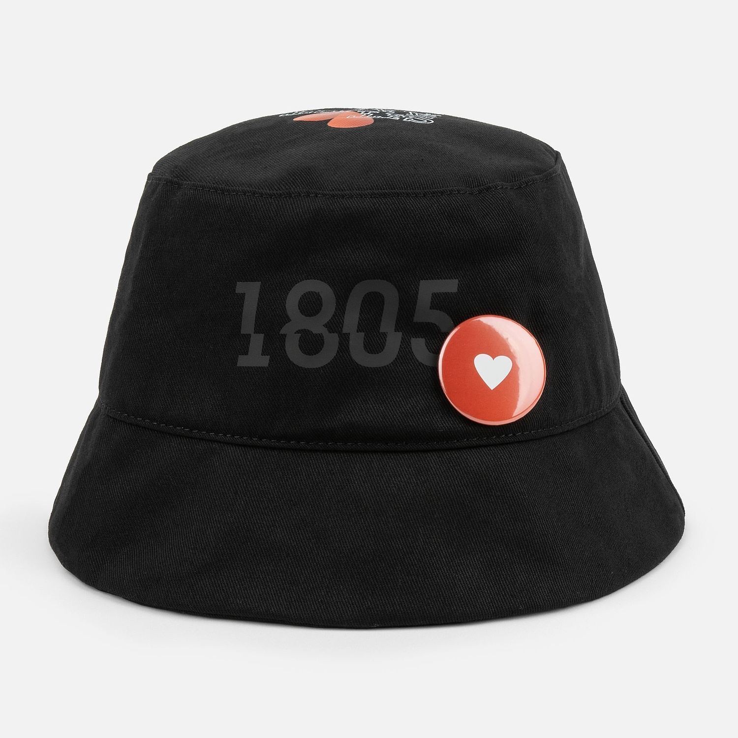 Панама C6, черная с логотипом