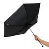 Зонт складной Zero Large, черный с логотипом