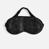 Двухстороняя маска для сна Veluto, черная с логотипом
