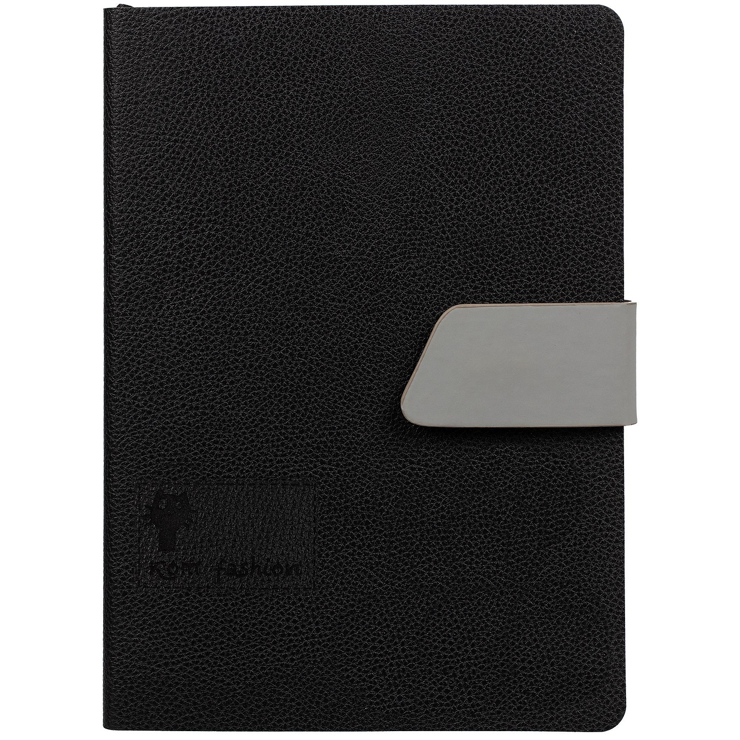 Ежедневник Boom, недатированный, черный с бирюзовым с логотипом