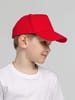 Бейсболка детская Standard Kids, красная с логотипом