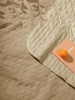 Плед для пикника Comfy, бежевый с логотипом