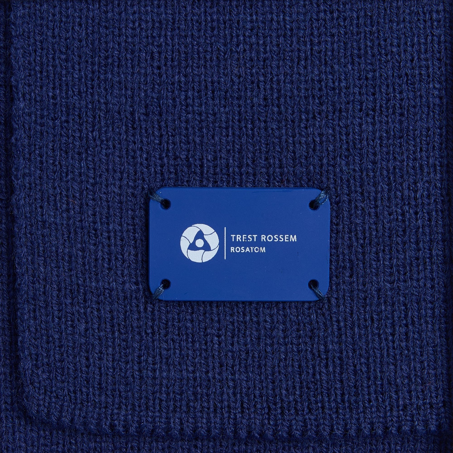 Лейбл из ПВХ Kreta, S, синий с логотипом