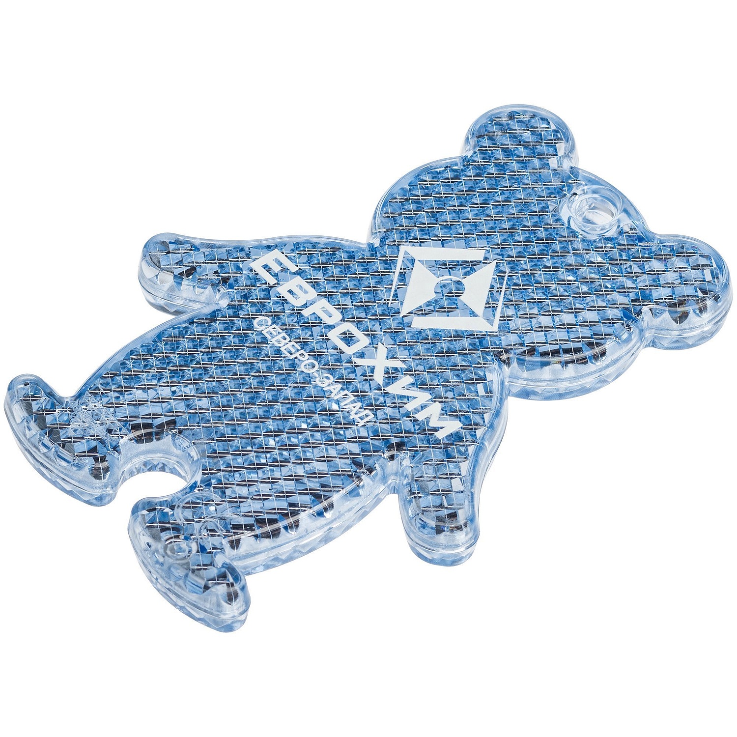 Пешеходный светоотражатель «Мишка», синий