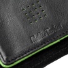 Кошелек Partinico, черный с зеленым с логотипом