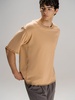 Футболка оверсайз унисекс Vozduh, бежевая, размер M/L