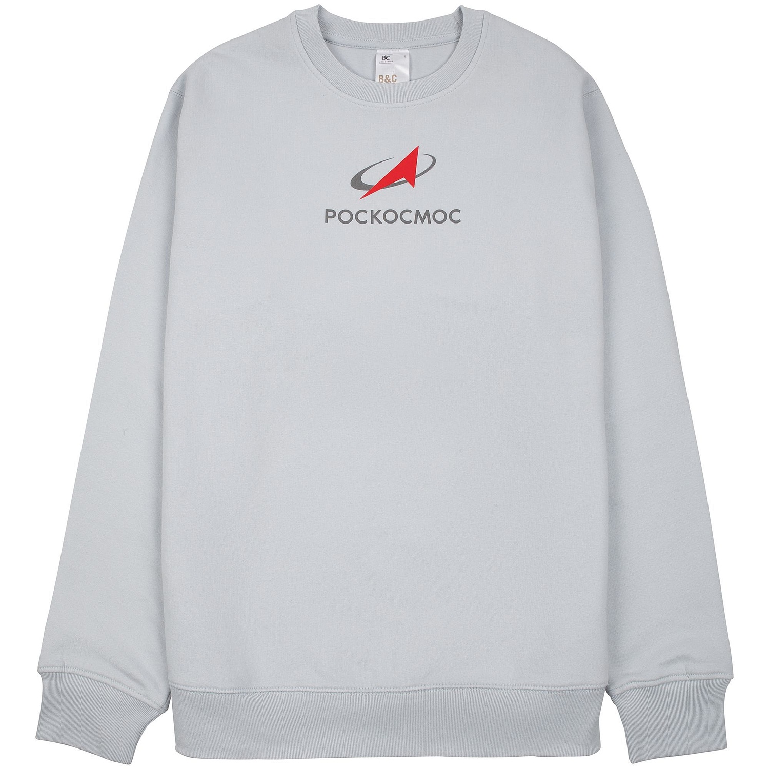 Свитшот унисекс King, светло-голубой с логотипом