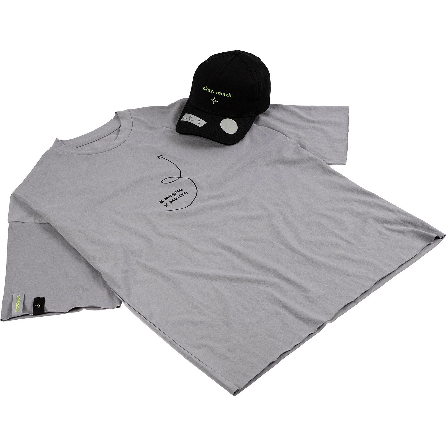 Футболка унисекс оверсайз T1, серая с логотипом