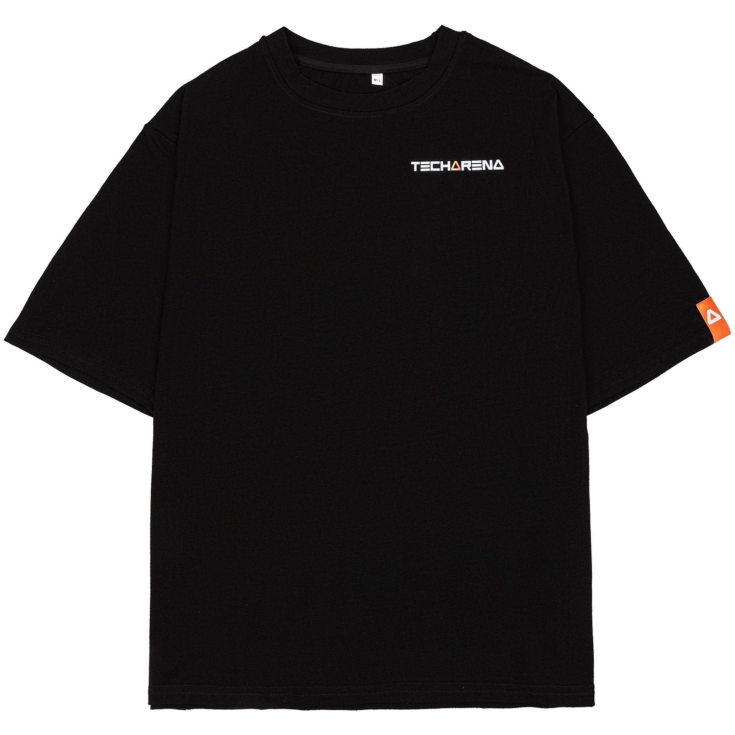 Лейбл тканевый Epsilon, S, белый с логотипом