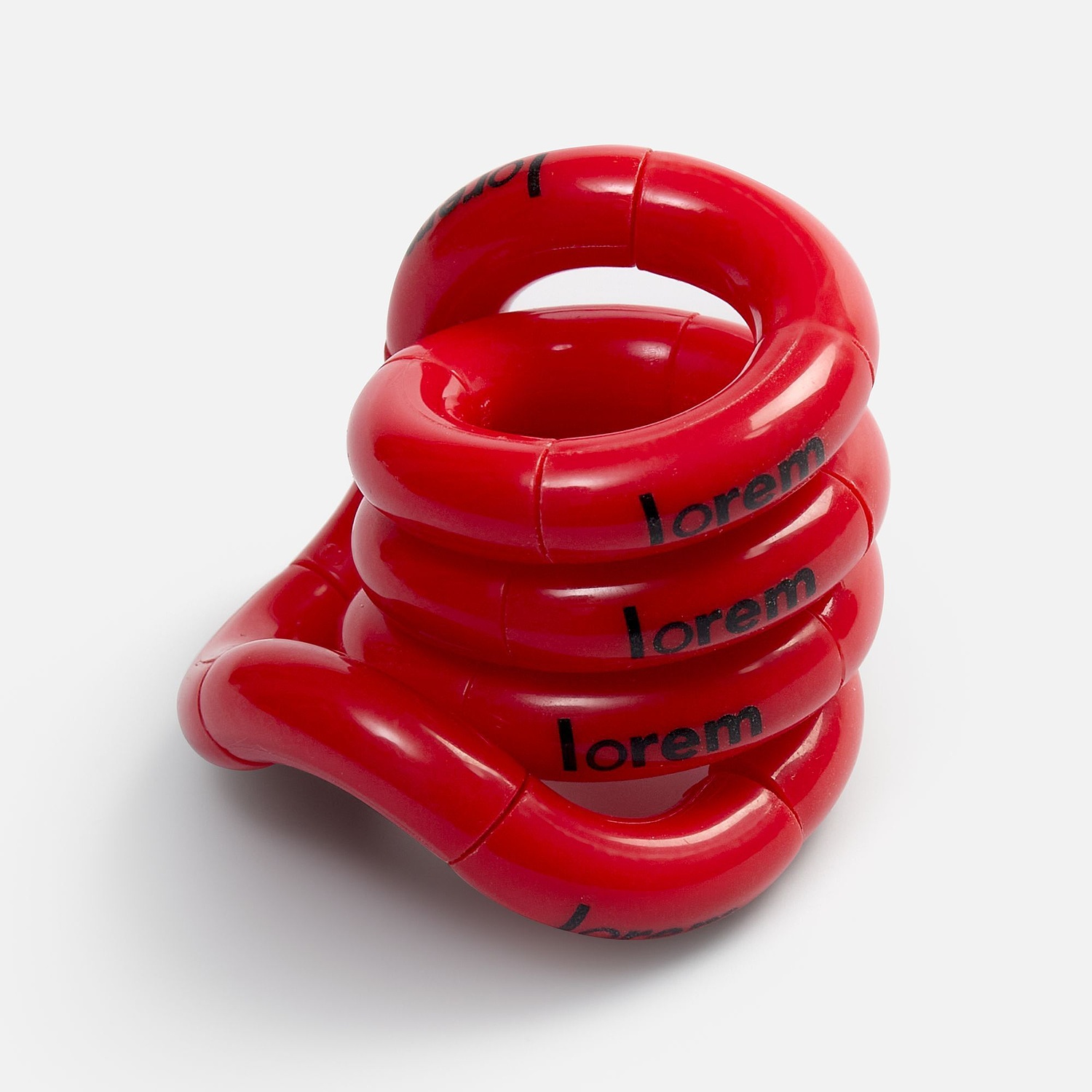 Антистресс Tangle, красный с логотипом