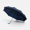 Зонт складной Fiber, темно-синий с логотипом