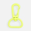 Застежка-карабин Snap Hook, M, желтый неон с логотипом