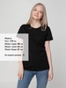 Футболка женская T-bolka Lady, черная, размер XL