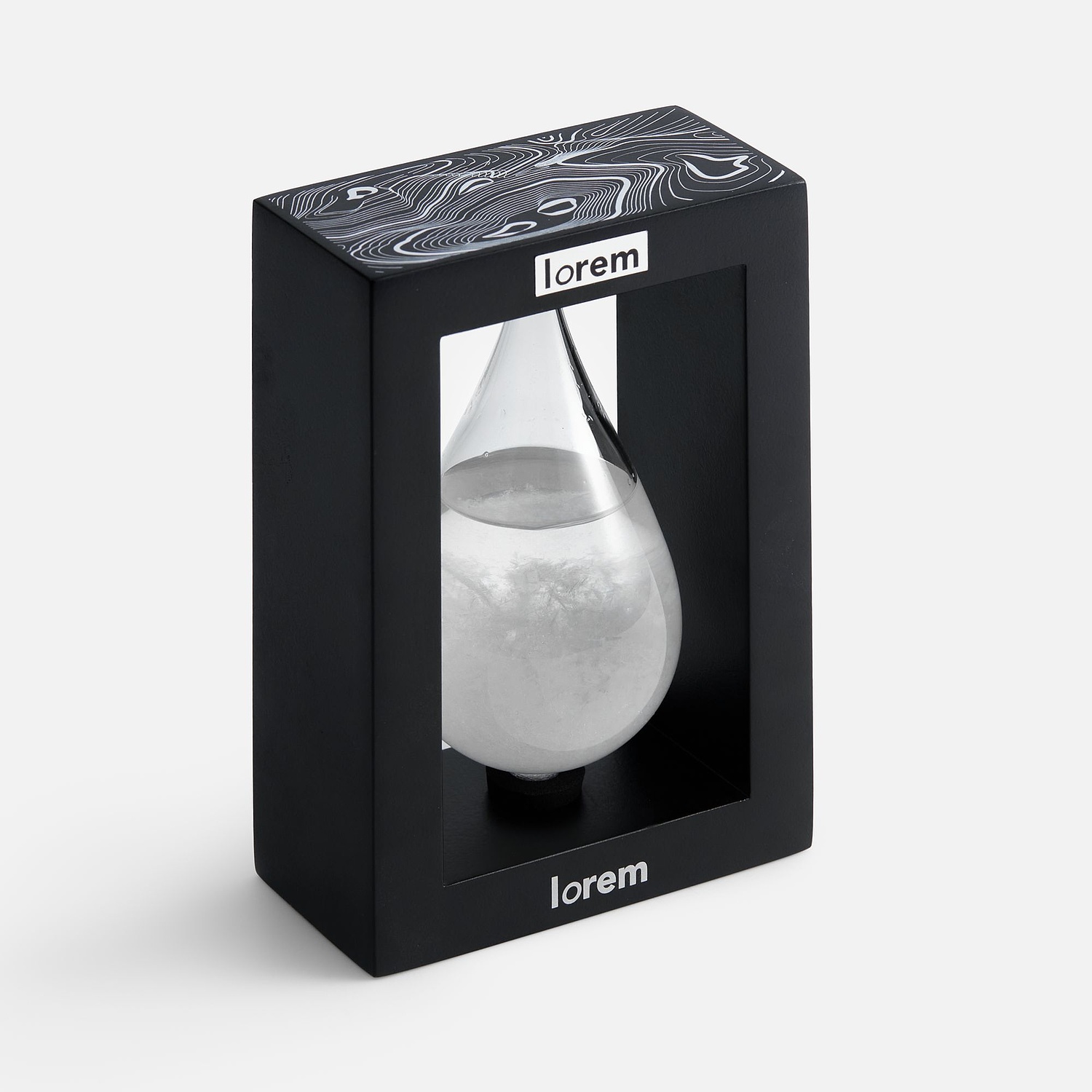 Штормгласс Elusive Mist, черный