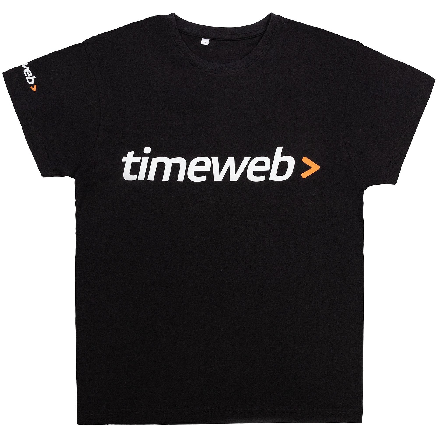 Футболка унисекс T-Bolka 180, черная с логотипом