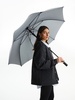 Зонт-трость Simple Golf, серый с логотипом