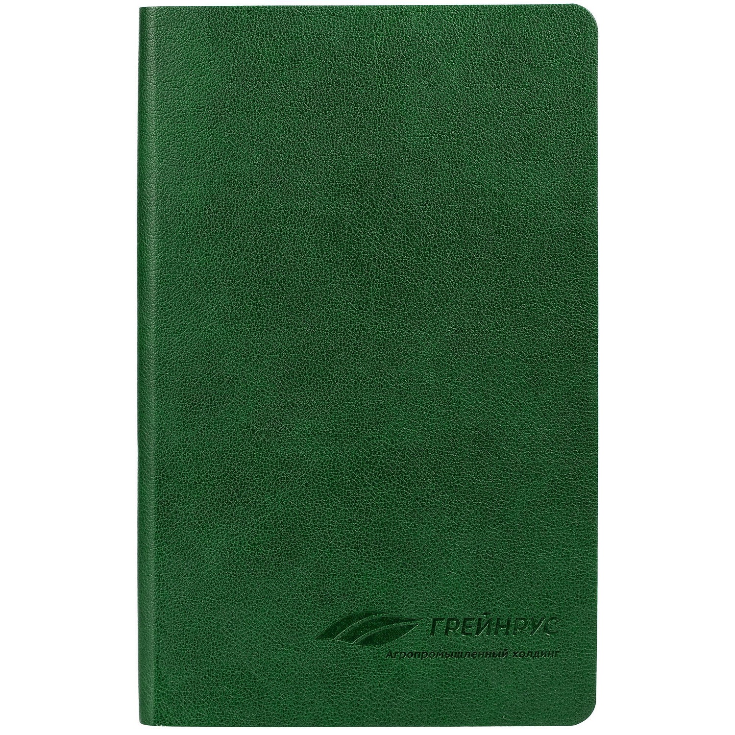 Ежедневник Petrus, недатированный, зеленый с логотипом