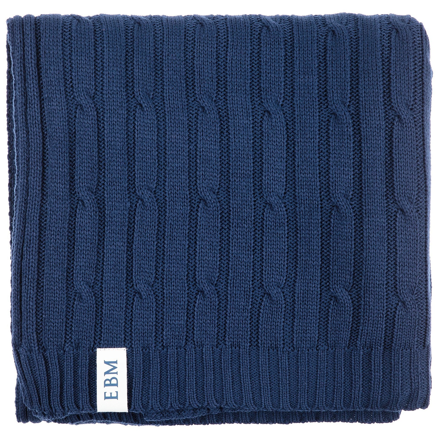 Лейбл хлопковый Doni, S, беленый с логотипом