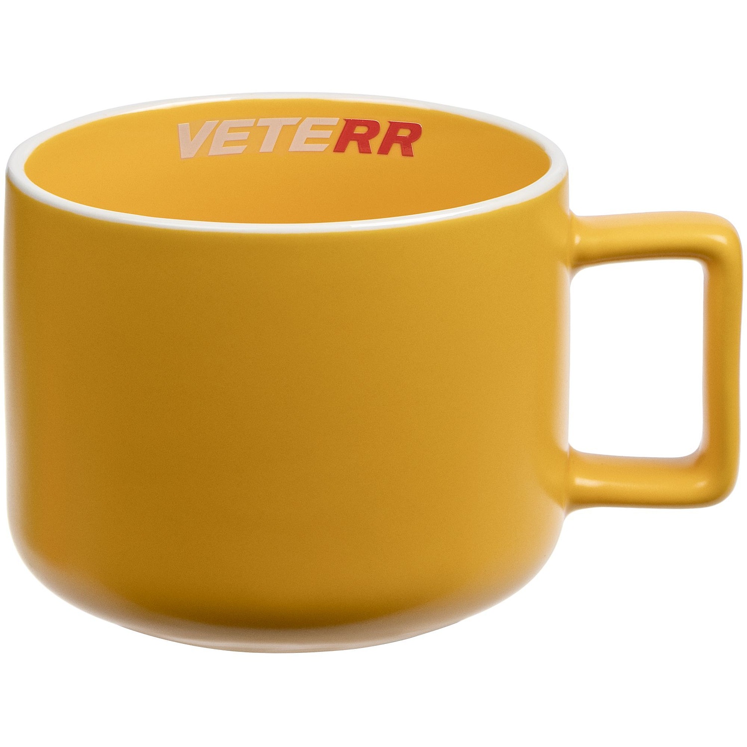 Чашка Fusion, желтая с логотипом