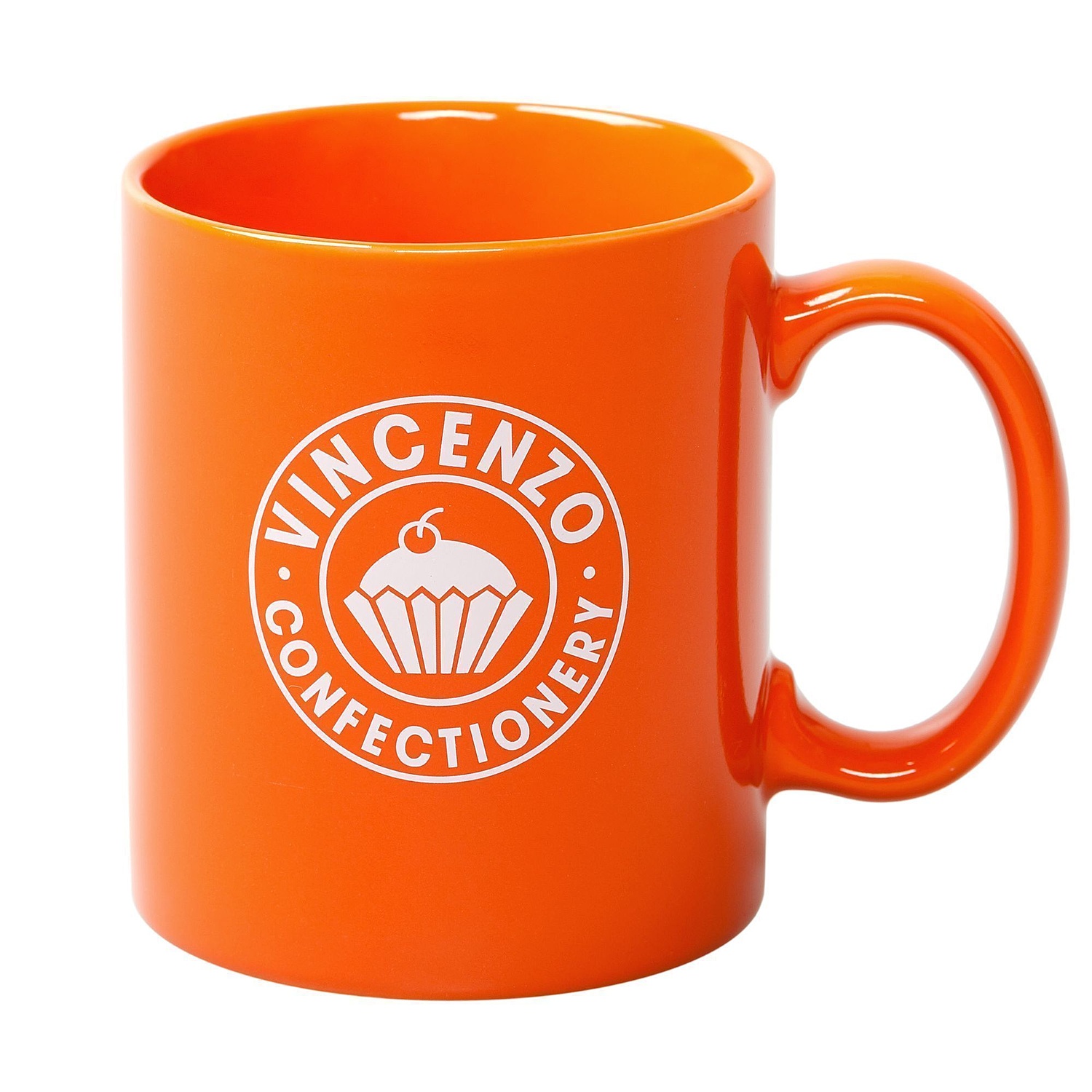 Кружка Promo, оранжевая с логотипом