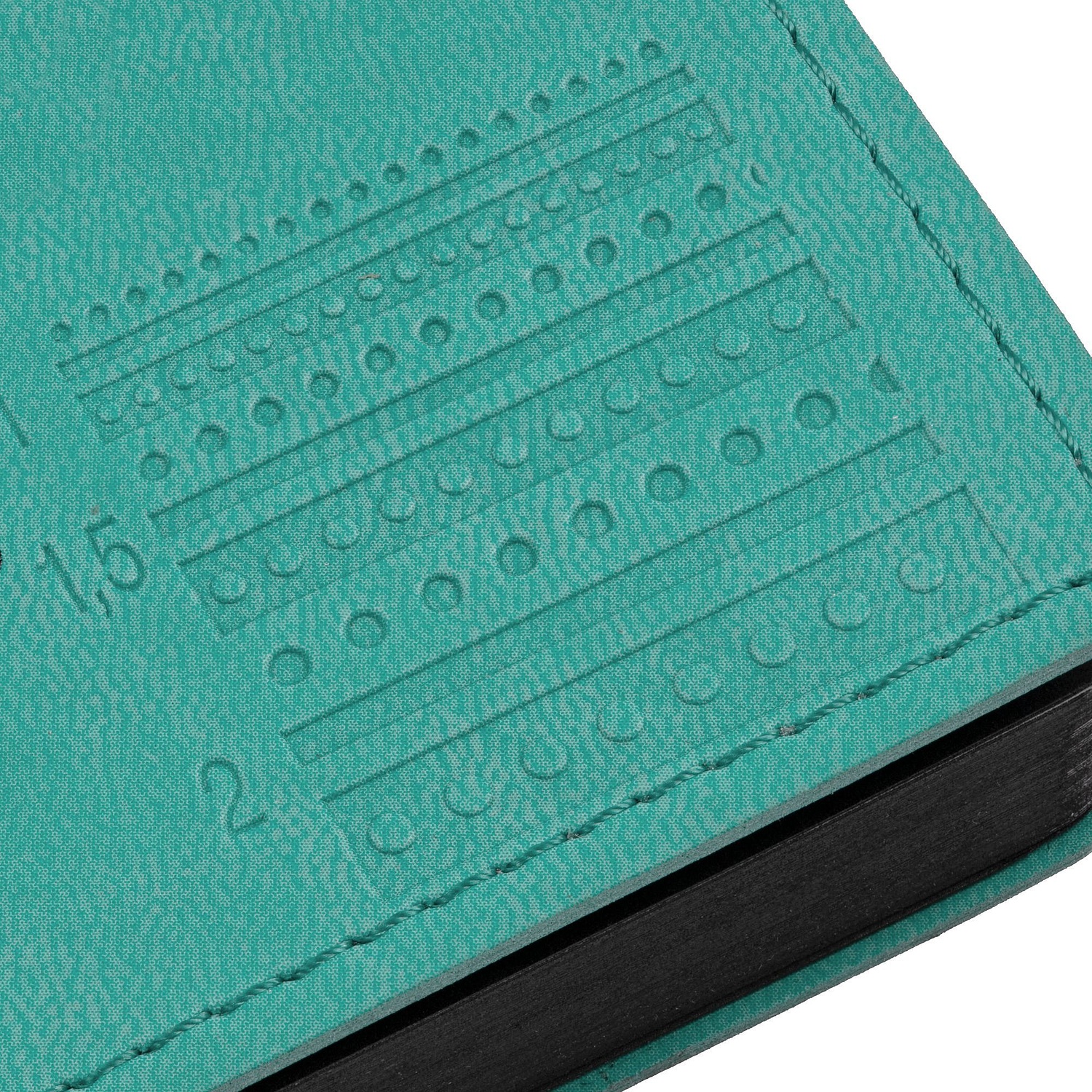 Ежедневник Angle, недатированный, бирюзовый с логотипом