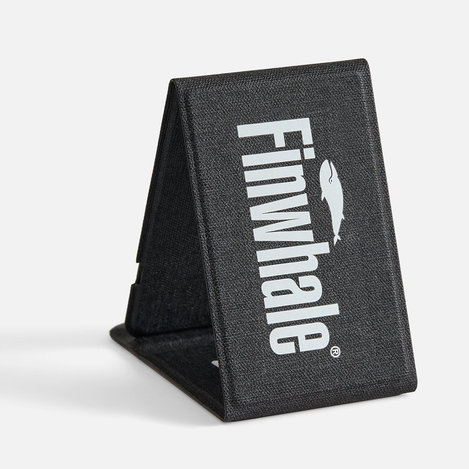 Подставка для смартфона с беспроводной зарядкой Kickstand, серая с логотипом