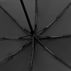 Зонт складной Monsoon, черный с логотипом