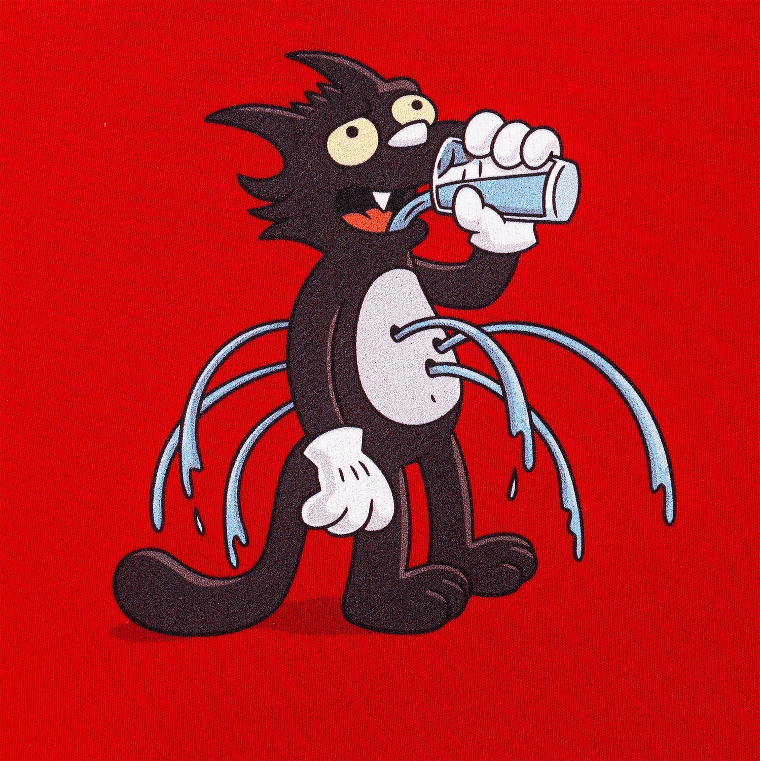 Свитшот унисекс Kosmos 2.0, красный с логотипом