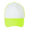 Бейсболка Bubble, желтый неон с белым с логотипом
