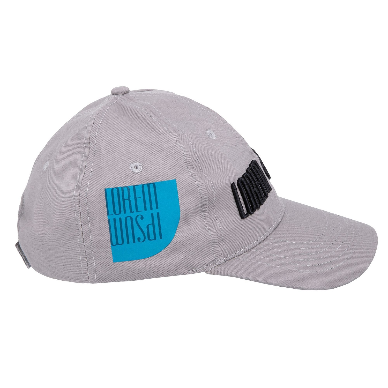 Бейсболка Apollo, серая с логотипом