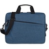 Сумка для ноутбука The First, синяя с логотипом