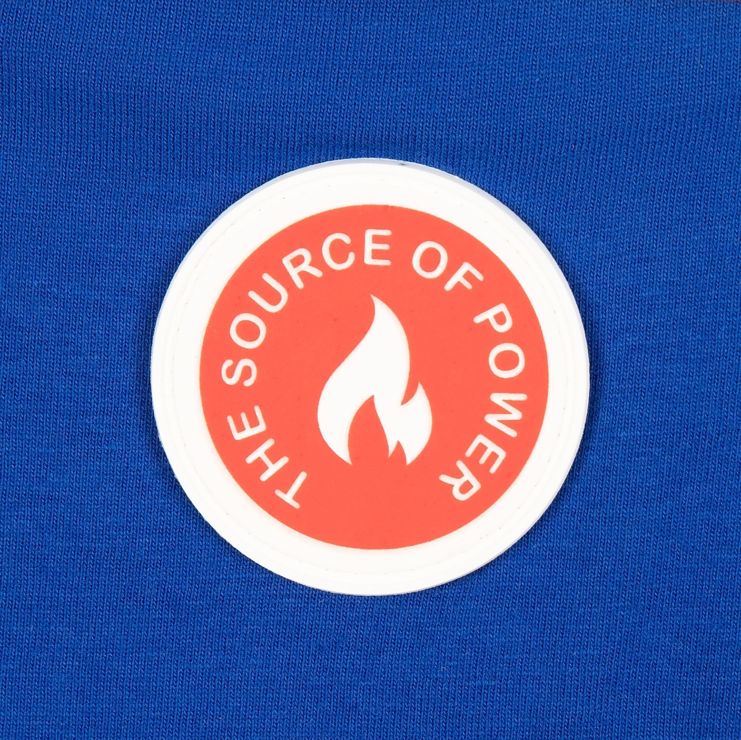 Футболка унисекс оверсайз T1, синяя с логотипом