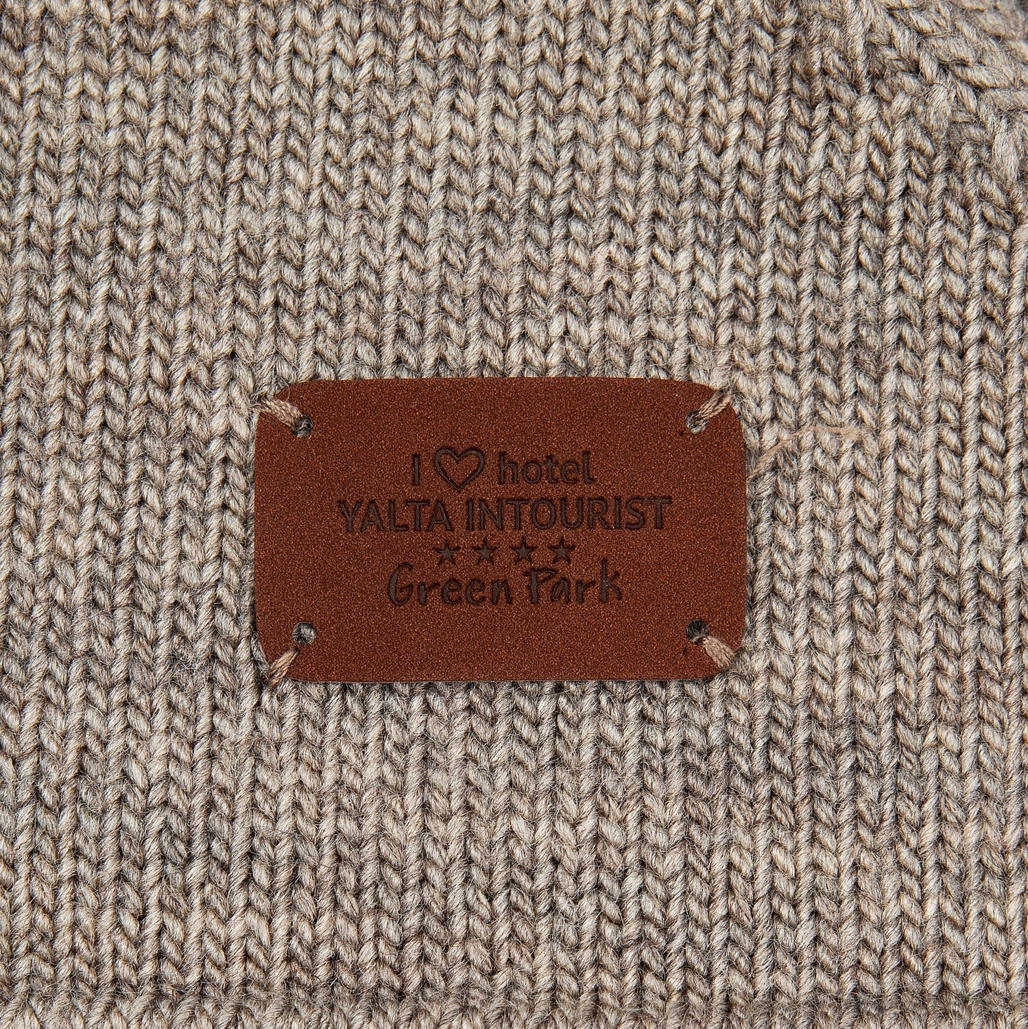 Шапка Dalia, светло-коричневая с логотипом