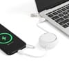 Складной кабель с переходниками pocketCoil, белый с логотипом