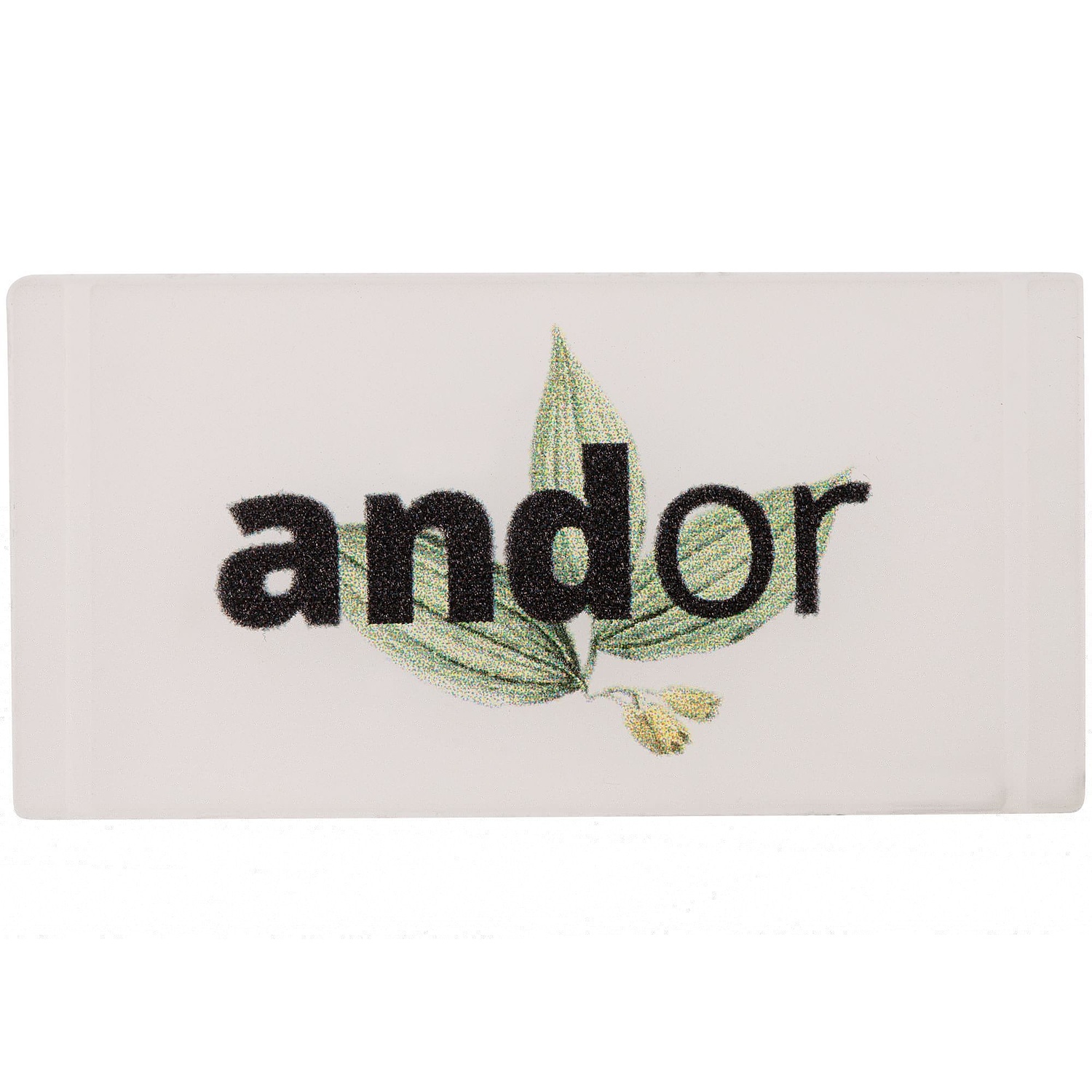 Лейбл из ПВХ Dzeta, XS, белый с логотипом